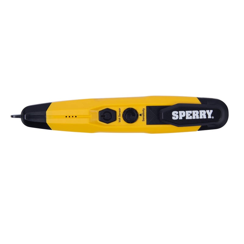 Sperry Instruments VD6509 Adjustable Non-Contact Detector with Flashlight, cETLus Listed, 1, 5 Clams/Master Voltage Tester, yellow - Image 1